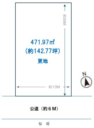 【土地図】 | 熊谷市万平町１丁目　7180万　土地