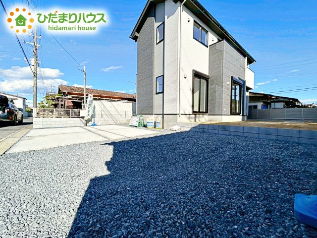 【駐車場】 | ひたちなか市津田4期　新築戸建　 | 整備された駐車場で、マイカーを気兼ねなく洗車できますね！(^▽^)/