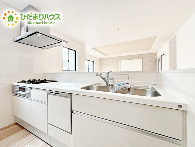 【キッチン】 | ひたちなか市津田4期　新築戸建　 | 料理をしながらでも、ご家族との会話を楽しめる対面式キッチン♪