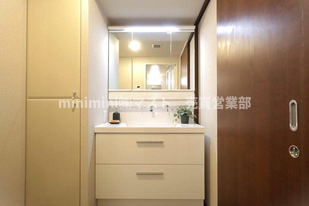 メロディーハイム香里ヶ丘ツインビューアルテアタワーの独立洗面台