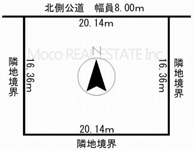 【区画図】 | 北見市高栄東町中古住宅