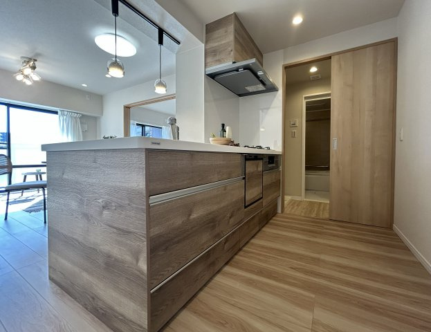 和泉中央パークホームズのキッチン|システムキッチン