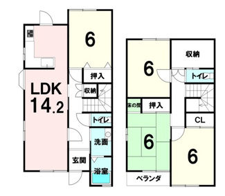 【間取り】 | 香芝市真美ヶ丘7丁目