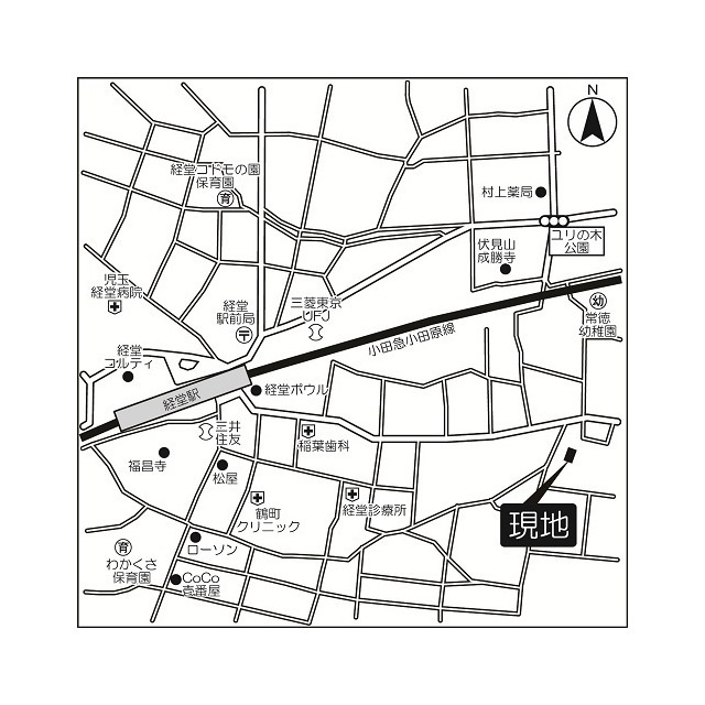コルティーレ経堂の地図