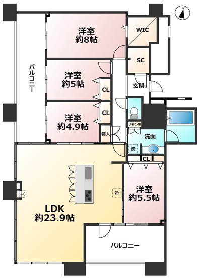 【間取り】 | アイランドシティオーシャン＆フォレストタワーレジデンス
