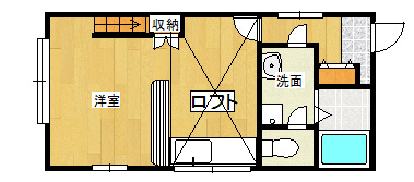 クレセント　クレの間取り