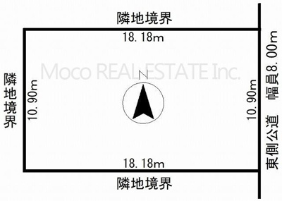 【区画図】 | 北見市美山町新築住宅