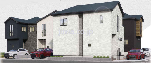 【新築分譲住宅】朝霞市岡5期　全1棟　1号棟の外観パース