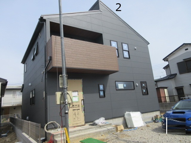 【仲介手数料無料】新築戸建　熊谷市末広4-11-32（全2棟）の前面道路含む現地写真