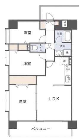 クレッセント蒲田Ⅱの間取り