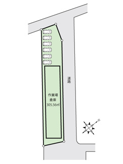 【区画図】 | 香取市上小堀　作業所・倉庫
