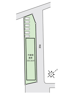 【区画図】 | 香取市上小堀　作業所・倉庫