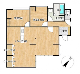 【間取り】 | 柳井市片野西戸建