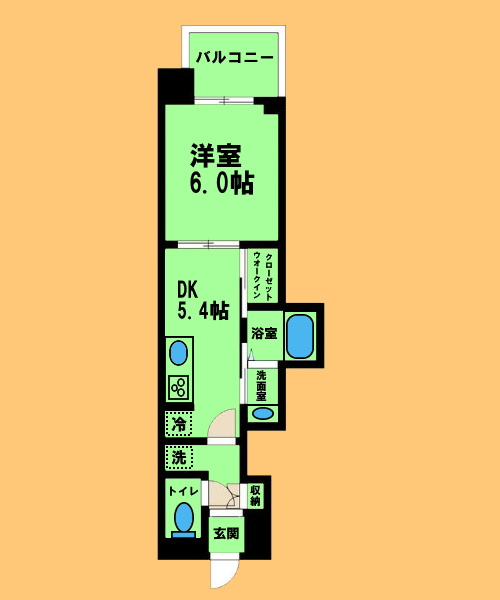 エステムコート名古屋平安通クチュールの間取り|1DK [ 洋室5.5 × DK5.5 ]
間取り別室参照