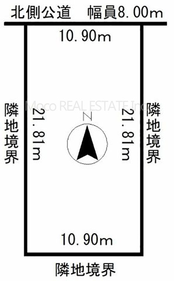 【区画図】 | 北見市美山町新築住宅