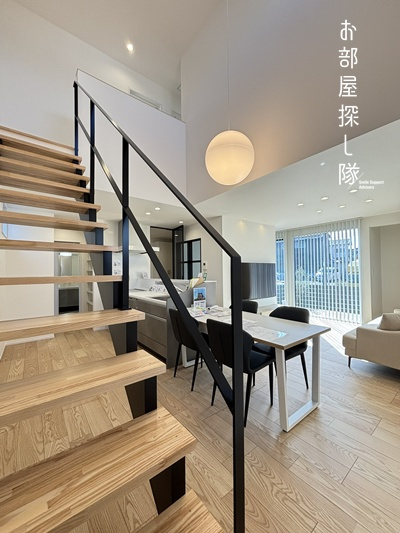久留米市国分町の新築一戸建の居間・リビング