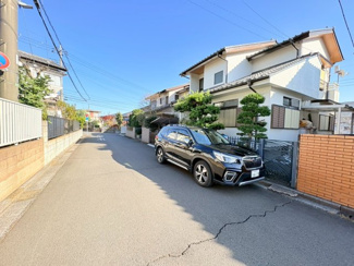 【前面道路含む現地写真】 | 鶴ヶ島市松ヶ丘3丁目　建築条件なし売地　東武東上線『鶴ヶ島駅』徒歩24分　【南小学区】