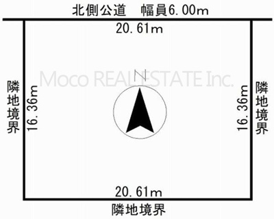 【区画図】 | 北見市西三輪中古住宅