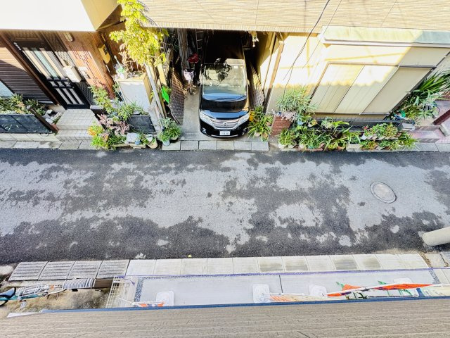 松戸市上矢切新築戸建【南部小学校：6分】の展望|バルコニーより道路側眺望