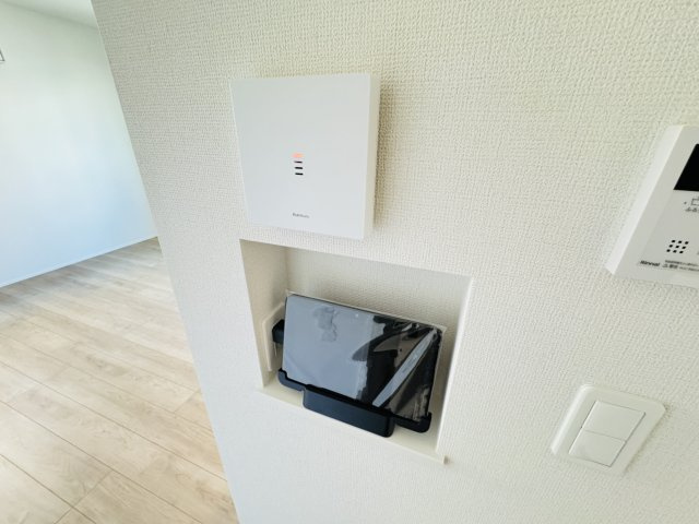 松戸市上矢切新築戸建【南部小学校：6分】のセキュリティ|タブレットで確認できるインターホン