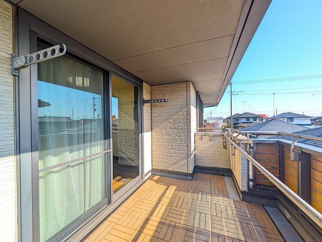 南矢島町戸建てのバルコニー