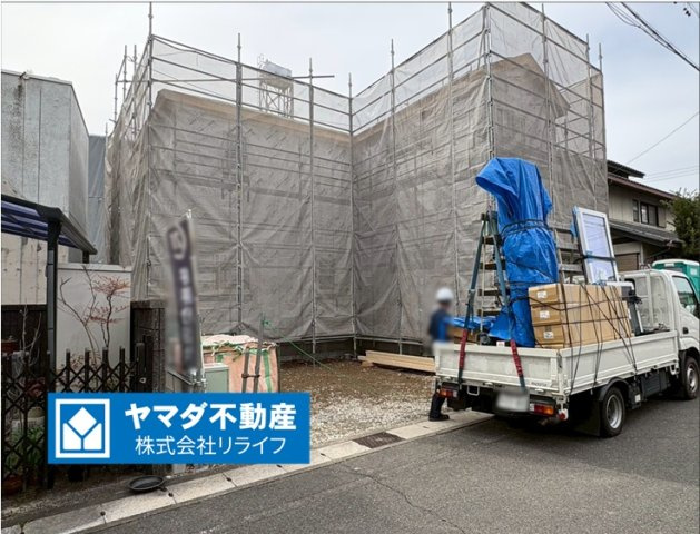 ファーストタウン　岐阜市八ツ梅町１丁目第１　全２区画分譲の外観|「現地（2025年12月4日）撮影」　
■外観写真　
■ヤマダ不動産　株式会社リライフ　