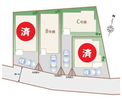 【区画図】 | 東大和市南街5丁目/新築戸建て
