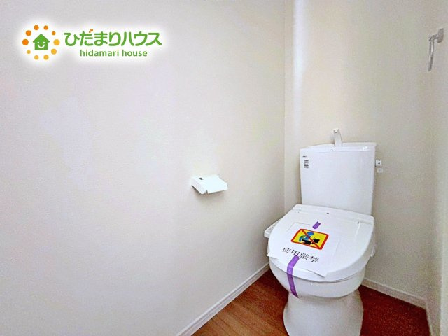【トイレ】 | ひたちなか市足崎1期　新築戸建　2号棟 | 白を基調としたトイレは、インテリア次第でどんな空間になるかワクワクしますね♪