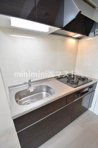 大阪市東成区東今里３丁目の賃貸マンションのキッチン