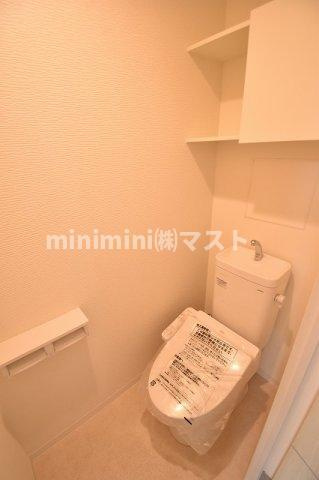 大阪市東成区東今里３丁目の賃貸マンションのトイレ
