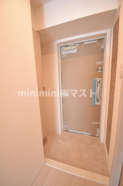 大阪市東成区東今里３丁目の賃貸マンションの玄関