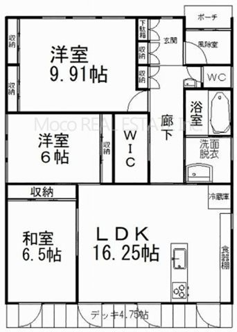 【間取り】 | 北見市とん田東町新築住宅