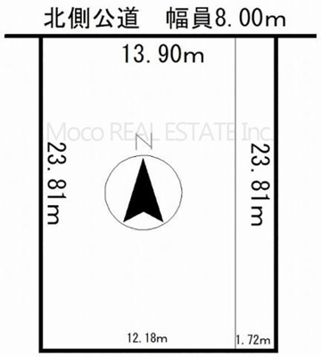【区画図】 | 北見市とん田西町中古住宅