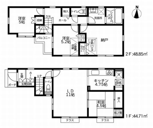 【区画図】 | 【仲介手数料０円】茅ヶ崎市松尾3期　中古一戸建て | 茅ヶ崎市松尾3期　中古一戸建て