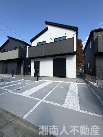 平塚市岡崎  新築戸建の外観|外観は落ち着いています