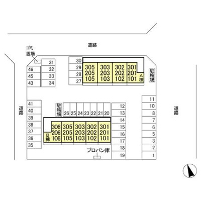 【区画図】 | ポンテ リーベ Ａ