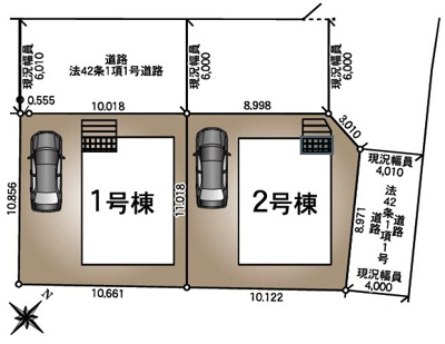 【区画図】 | 飯田グループ販売戸数全国7位の現地販売会社です【北足立郡伊奈町本町１-２６２-１付近】 | 区画図