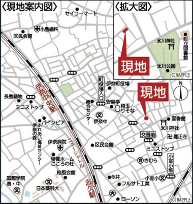 【地図】 | 飯田グループ販売戸数全国7位の現地販売会社です【北足立郡伊奈町本町１-２６２-１付近】 | 【カーナビ：北足立郡伊奈町本町１-２６２-１付近】