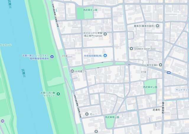尼崎市武庫町　第2期　新築一戸建ての地図