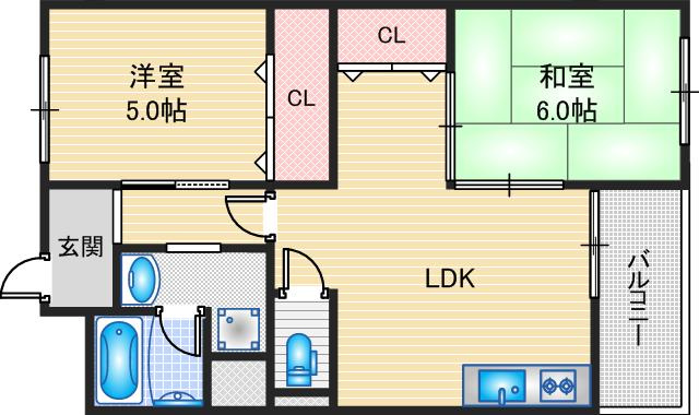 ハイツ春日野の間取り