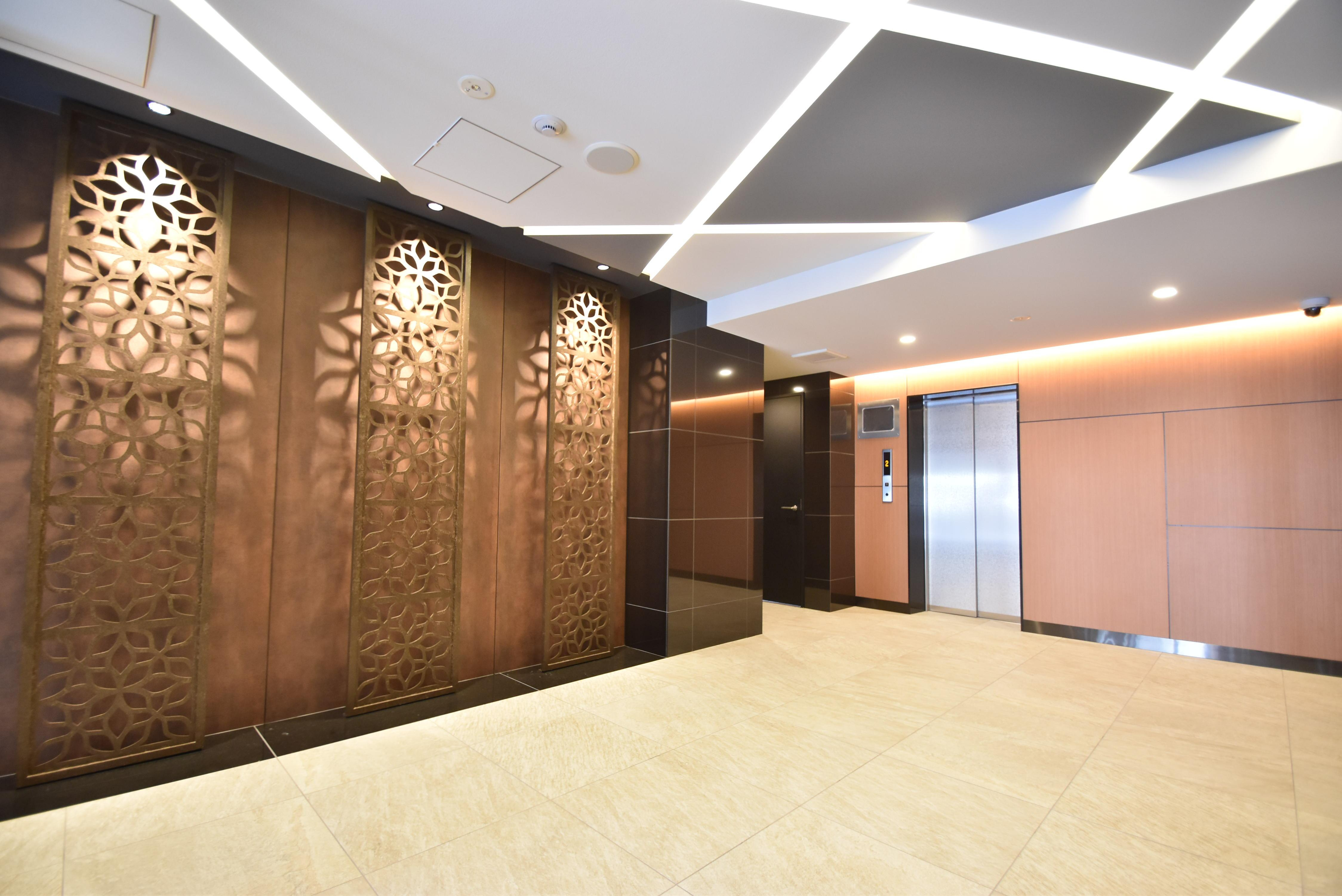 大阪市都島区都島北通２丁目の賃貸マンションのエントランス