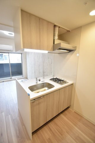 大阪市都島区都島北通２丁目の賃貸マンションのキッチン