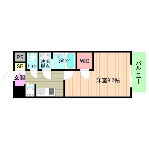 大阪市都島区中野町１丁目の賃貸マンションの間取り