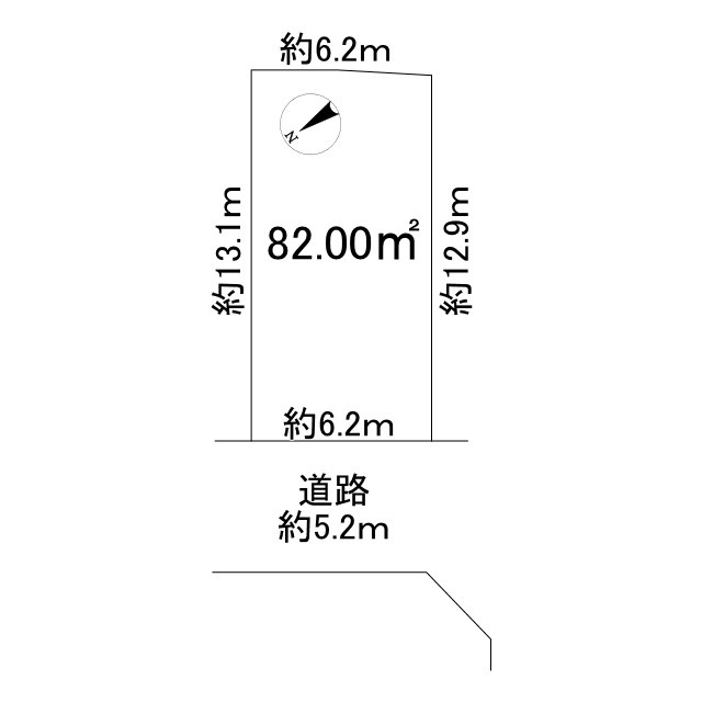 貝塚市半田土地の土地図