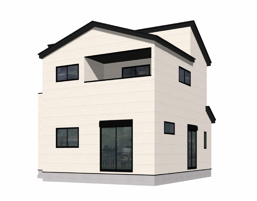 遠賀郡芦屋町山鹿1期1号棟の外観パース