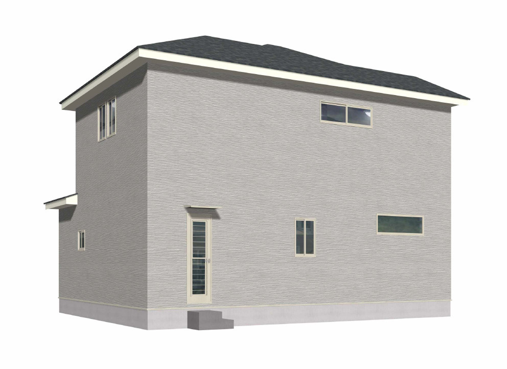 遠賀郡芦屋町正門町1期1号棟の外観パース