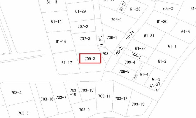 牛田東4丁目の土地図