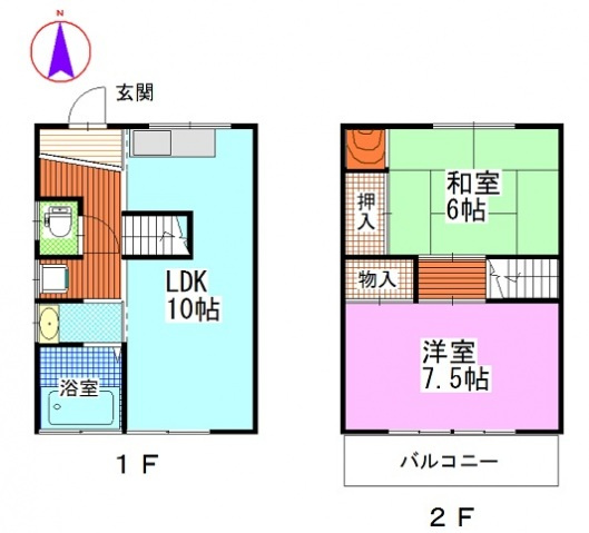 野崎様借家の間取り