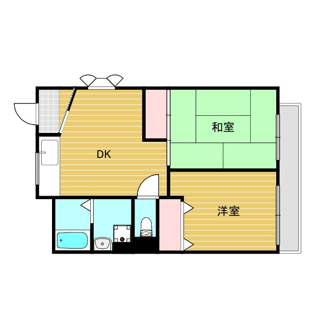 三番グリーンハイツの間取り