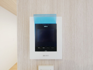 【セキュリティ】 | 中央市西花輪 オール電化新築 全2棟 2号棟 74坪全室南向 | モニター付きインターフォン